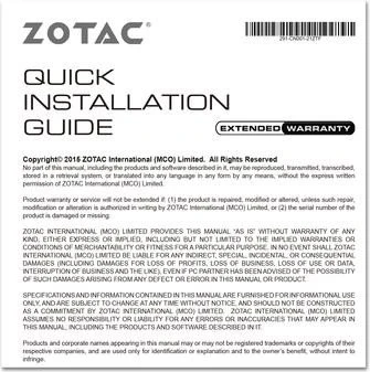 Zotac GeForce GTX 1050 OC, 2GB GDDR5, DVI, HDMI, DP