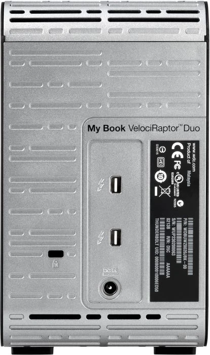 Western Digital WD My Book VelociRaptor Duo, 2TB, Thunderbolt 1 / Mini DisplayPort 1.1a