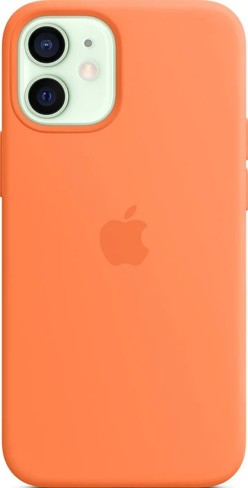 Apple Silikon Case mit MagSafe für iPhone 12 Mini Kumquat