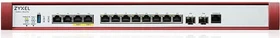 Zyxel ZyWALL USG FLEX 700H UTM Rackmount Firewall, 12x RJ-45, 2x SFP+, 30W PoE+, Service Bundle, 1 Jahr (USGFLEX700H-EU0102F)