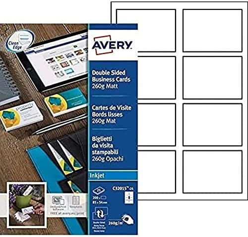 Avery-Zweckform Premium Visitenkarten, 260g, 25 Blatt