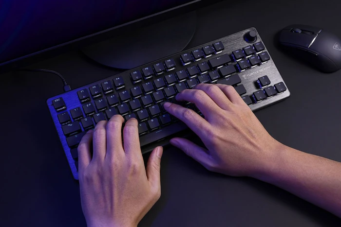 Turtle Beach Vulcan II TKL, schwarz, LEDs RGB, TITAN Mechanical Linear, USB, US