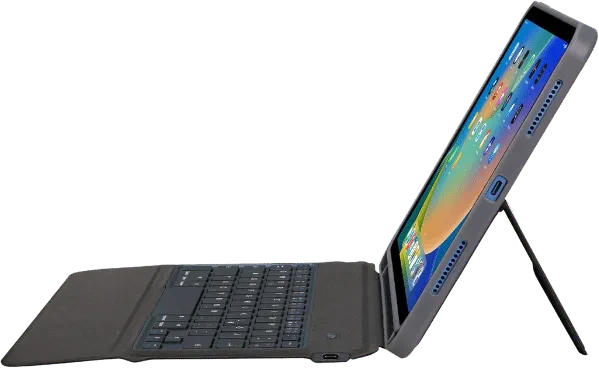 Deqster Slim Keyboard 2 für iPad 10, grau, DE