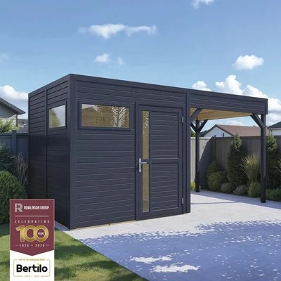 Bertilo Cubus 2 Gartenhaus Lounge 449x234cm