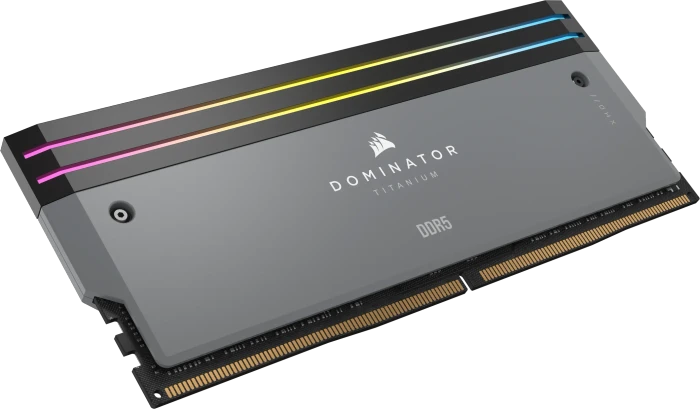 Corsair Dominator Titanium RGB grau UDIMM 64GB Kit, DDR5-6000, CL30-36-36-76