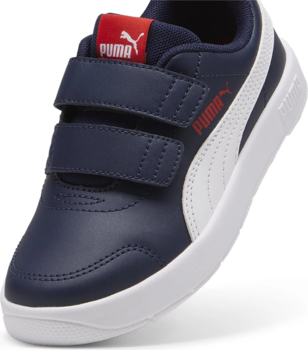 Puma Courtflex V3 puma navy/puma white/puma red (Junior)