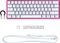 HP HyperX Alloy Origins 60 pink, LEDs RGB, HyperX RED, USB, US Vorschaubild