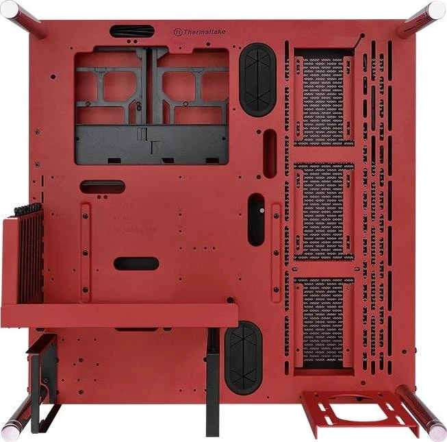 Thermaltake Core P3 Tempered Glass Red Edition, weiß, Glasfenster