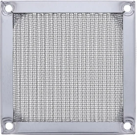 InLine Alu Lüftergitter mit Aluminium Filter für Lüfter 80x80mm