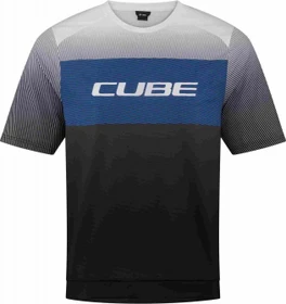 Cube Teamline CMPT Trikot kurzarm schwarz/blau/grau (Herren)