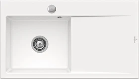Villeroy & Boch Subway Style 50 Einbau Becken links mit Ablauffernbedienung weiß alpin