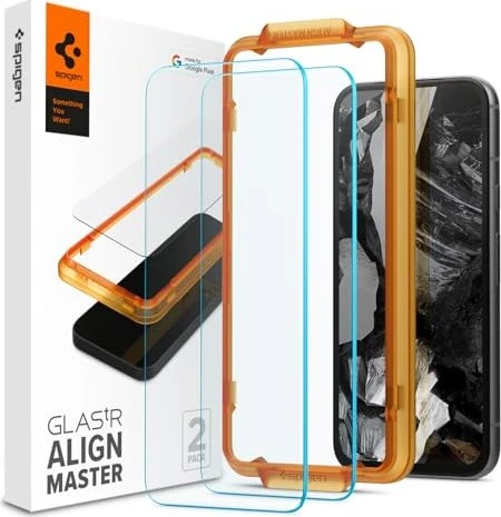 Spigen Screen Protector GLAS.tR AlignMaster für Google Pixel 8a