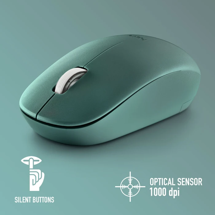NGS Fog Pro Silent Wireless Mouse grün, USB