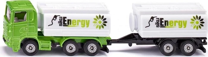 SIKU LKW mit Tankwagenaufbau und Anhänger