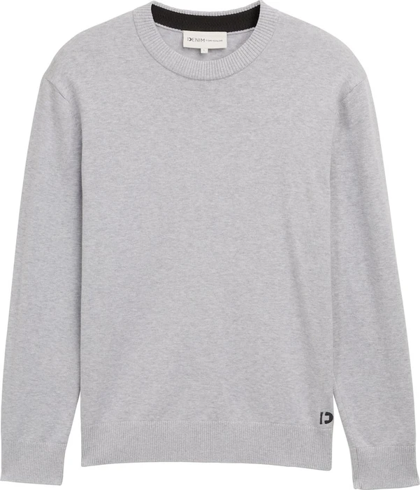 Tom Tailor Basic Strickpullover light stone grey melange (Herren)