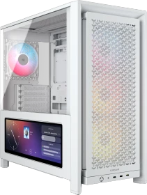 Corsair Frame 4000D LCD RS ARGB, weiß, Glasfenster (CC-9011327-WW)