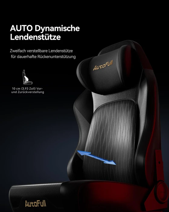 AutoFull M6 Pro 2.0 Gamingstuhl, schwarz