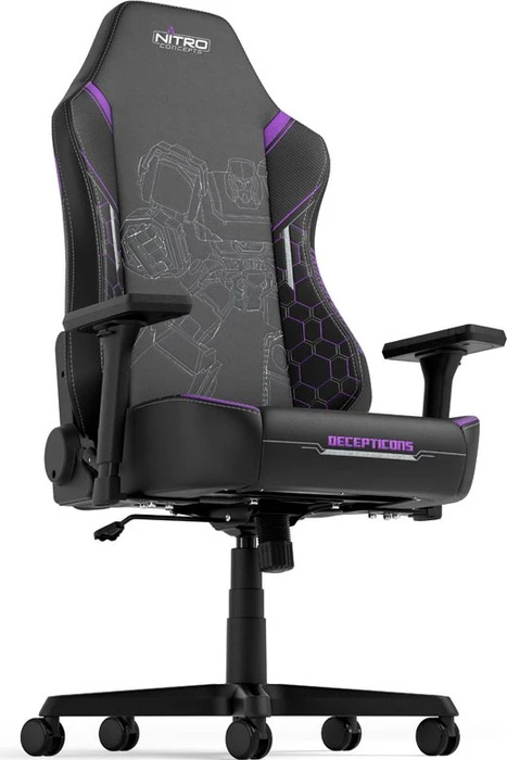 Nitro Concepts X1000 Transformers Decepticons Edition Gamingstuhl, schwarz/violett