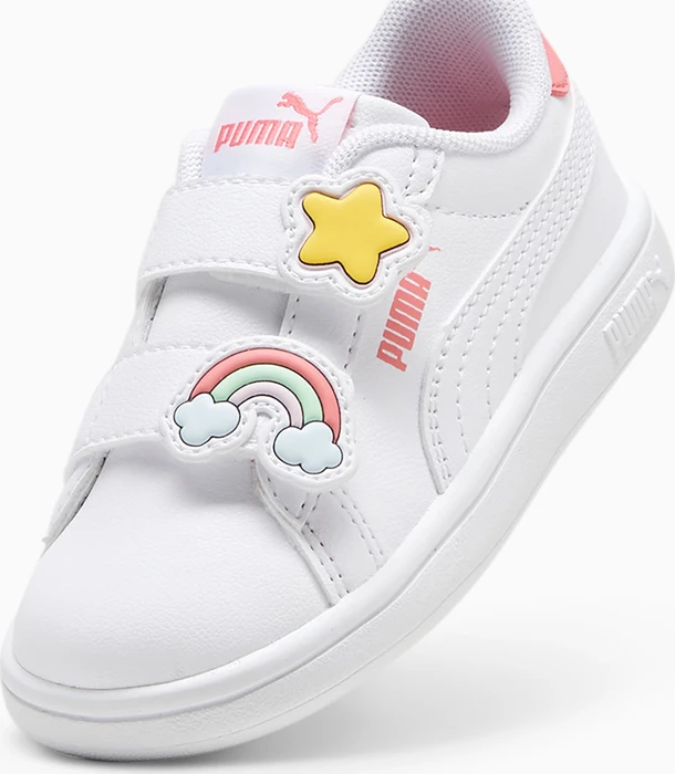 Puma Smash 3.0 Badges puma white/passionfruit (Junior)