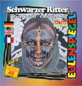 Eulenspiegel Schwarzer Ritter Schmink-Palette
