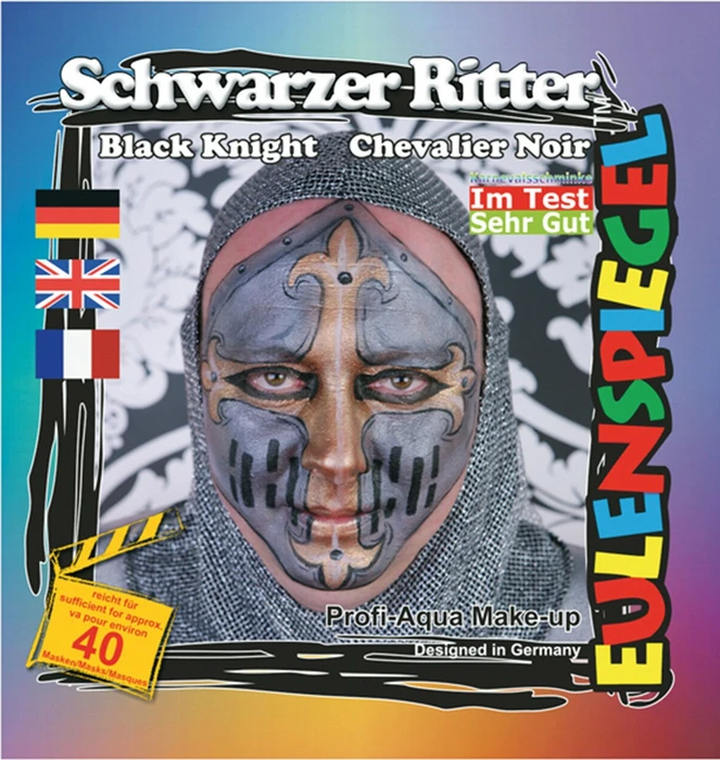 Eulenspiegel Schwarzer Ritter Schmink-Palette