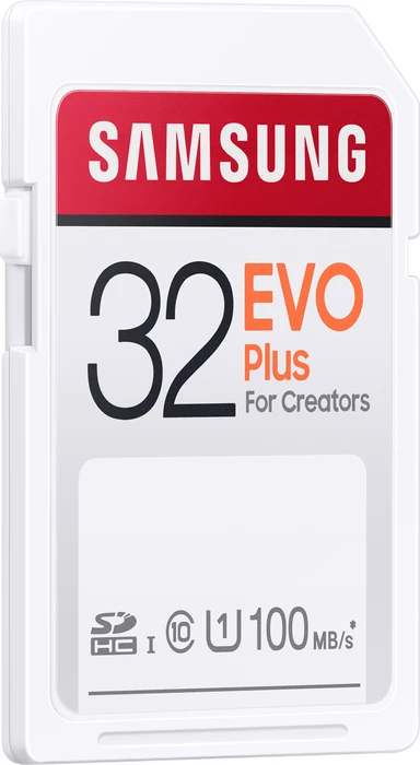 Samsung EVO Plus for Creators R100 32GB, UHS-I U1, Class 10