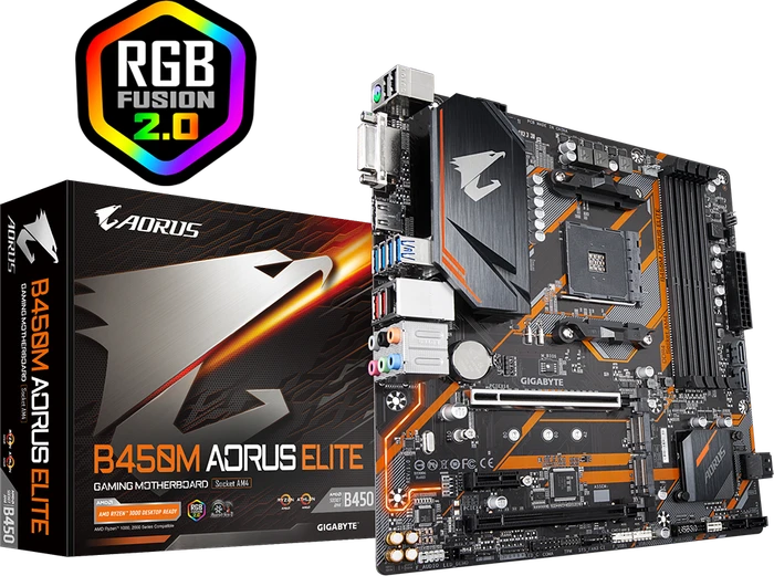 GIGABYTE B450M AORUS Elite (AMD AM4)