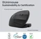 Contour Design UniMouse kabellose Vertikale Maus, schwarz matt, Linkshänder, USB/Bluetooth Vorschaubild