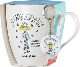 Ritzenhoff & Breker Astro Kaffeebecher Jungfrau mit Schlüsselanhänger 650ml