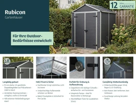 Palram Canopia Rubicon 6x5 Gerätehaus dunkelgrau