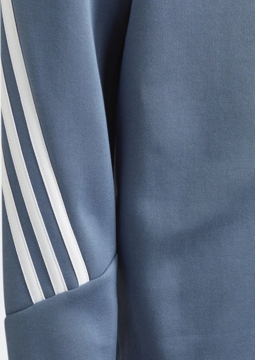 adidas Future Icons 3-Streifen Hoodie wonder steel/white (Junior)