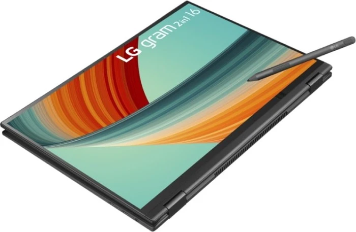 LG gram 2-in-1 16 (2023), schwarz, Core i7-1360P, 16GB RAM, 1TB SSD, DE