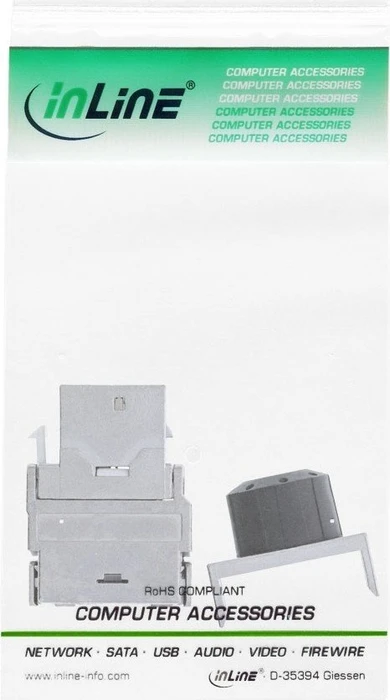 InLine Keystone Modul RJ-45 Buchse/Verlegekabel Cat6a, SNAP-In