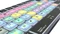 LogicKeyboard Titan Wireless Apple Final Cut Pro X Mac, Titanium Gray, LEDs weiß, USB/Bluetooth, DE Vorschaubild