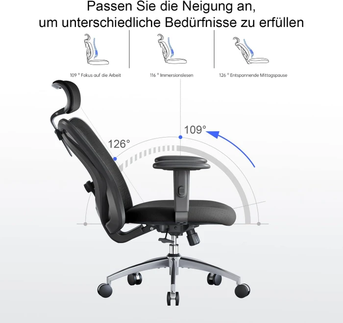 Sihoo M18 Classic Office Bürostuhl, schwarz