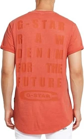 G-Star Text Back Graphic Overdyed Lash T-Shirt kurzarm antic red (Herren)