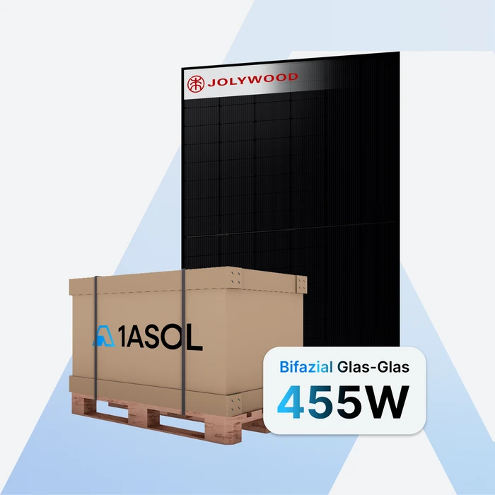 Jolywood JW-HD96N-R2-455, 455Wp, 37 Stück, 16.84kWp