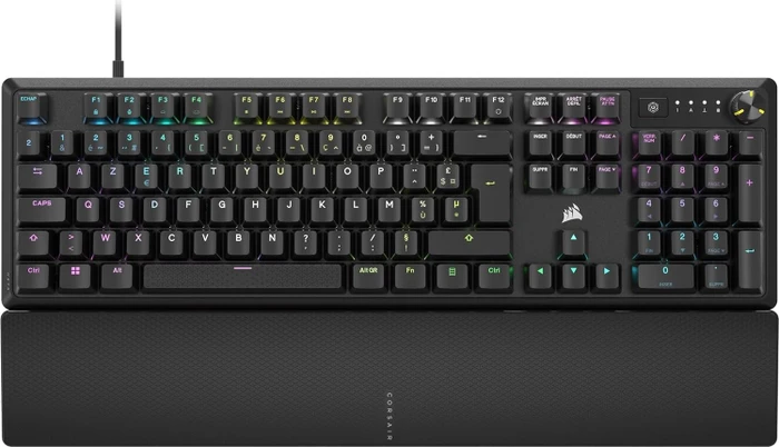 Corsair Gaming K70 CORE, schwarz, mit Handballenauflage, MLX RED, USB, FR