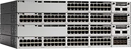 Cisco Catalyst 9300 Essentials Rackmount Gigabit Managed Switch, 48x RJ-45, 1x Erweiterungsslot, 437W PoE+