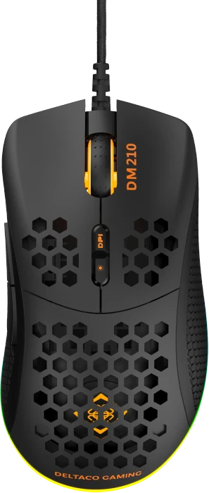 Deltaco DM210 Ultra-Light Gaming Mouse schwarz, USB