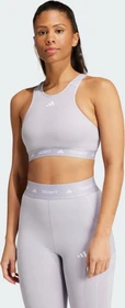 adidas TECHFIT Medium-Support High-Neck Sport-BH glory grey (Damen)