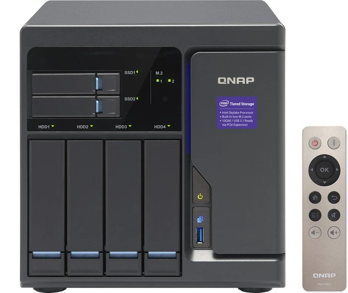 QNAP TVS-682-i3-8G, 8GB RAM, 4x RJ-45 1000Base-T, 5x USB-A 3.0