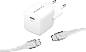 Intenso Power Adapter W30C GaN + C315C Kabel weiß