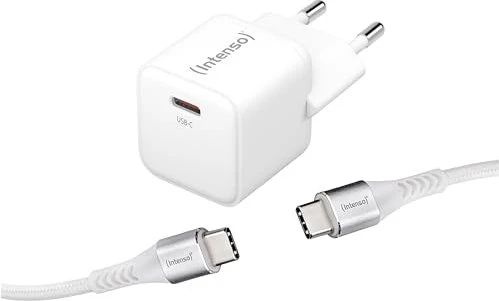 Intenso Power Adapter W30C GaN + C315C Kabel weiß