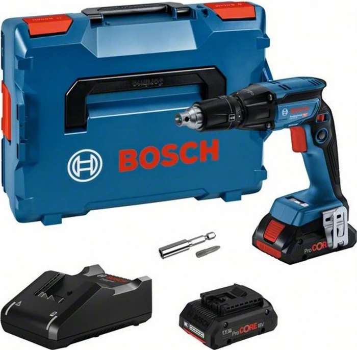 Bosch Professional GTB 18V-45 Akku-Trockenbauschrauber inkl. L-Boxx + 2 Akkus 4.0Ah