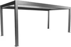 Biohort Pergola 6x3 quarzgrau-metallic/silber-metallic