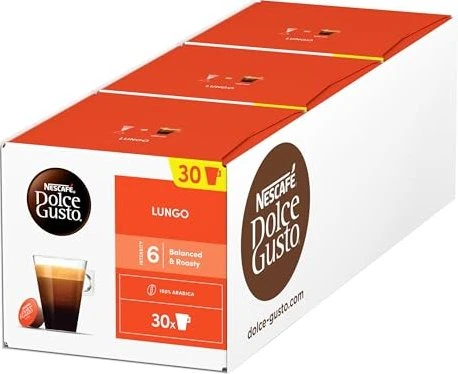 Nestlé Nescafe Dolce Gusto Caffe Lungo Kaffeekapseln, 48 Stück (3x 16 Stück)