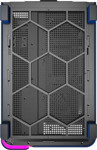 Montech King 95 Prussian Blue, blau, Glasfenster