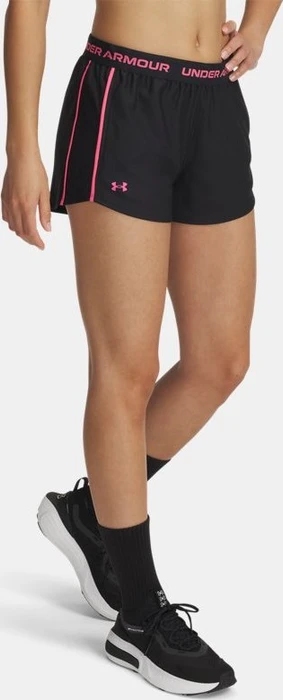Under Armour Tech Play Up Hose kurz black/super pink (Damen)