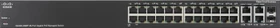 Cisco SG300 Rackmount Gigabit Managed Switch, 26x RJ-45, 2x RJ-45/SFP, 375W PoE+ (SG300-28MP-K9)